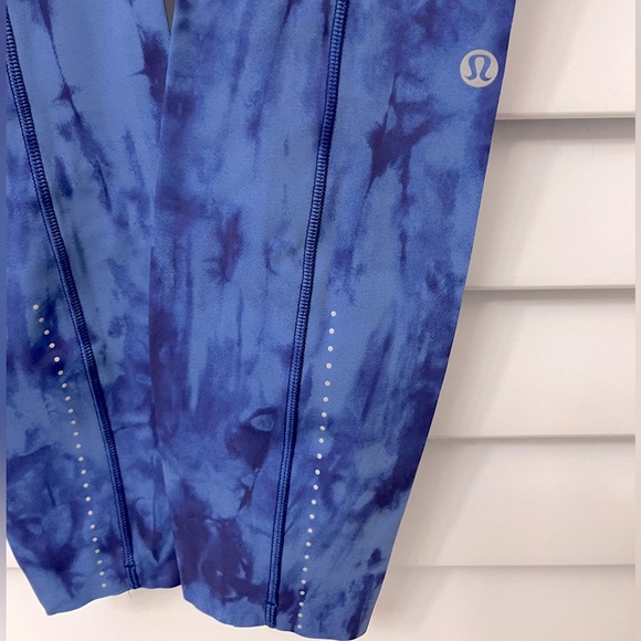 LULULEMON Fast and Free (old style) Diamond Dye Leggings with Pockets - Picture 2 of 4
